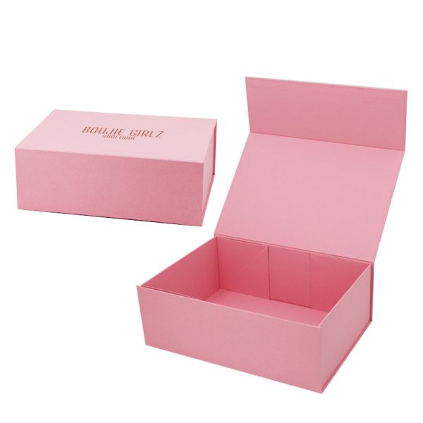 Wholesale custom luxury premium magnetic foldable hard paper cardboard shoe box with logo