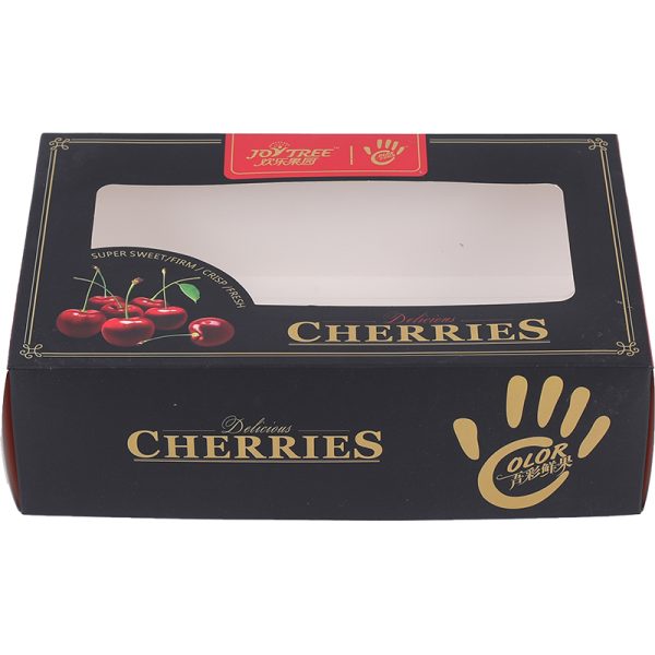 Sustainable paper boxes with transparent window  for cherry packaging - Image 5