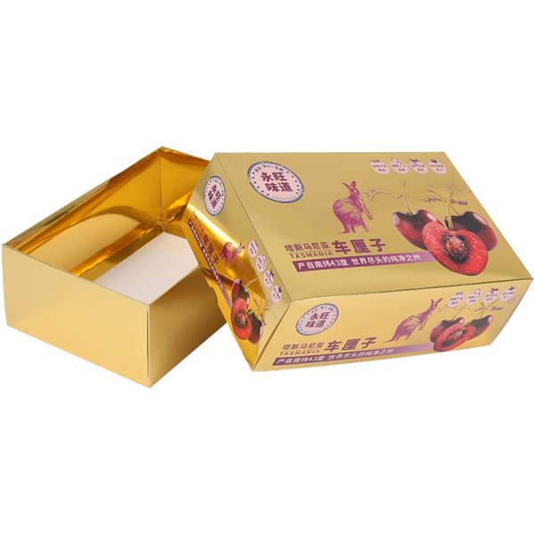 Soy-based ink printing paper box packaging cherries fruit - Image 2
