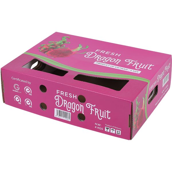 Lightweight packaging design paper box for dragon fruit - Image 2