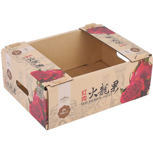 Retail-ready produce packaging carton for dragon fruit display - Image 6