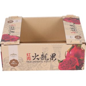 Water-resistant paperboard dragon fruit packaging box container