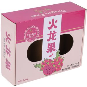 Custom printed folding fruit display boxes for dragon fruit