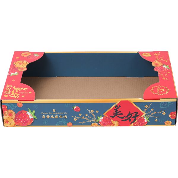 Factory printing rectangle cardboard rigid strawberry fruit packaging boxes - Image 5