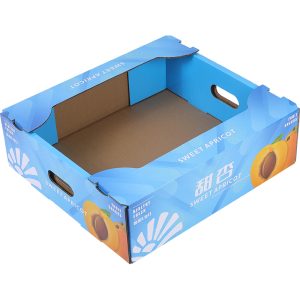 Apricot Corrugated Carton, Wholesale Export Fresh Stone Fruit Shipping Crate
