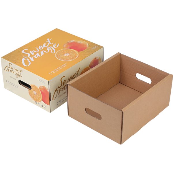Durable material paper packaging boxes for tangerine fresh fruit